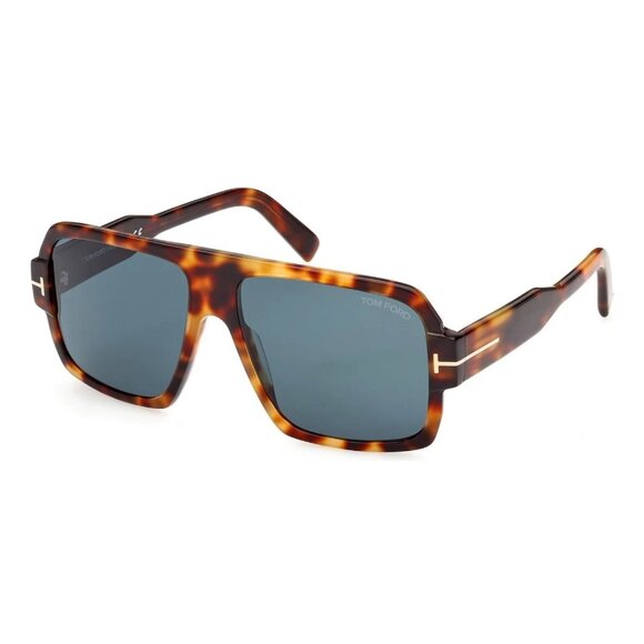 NEW TOM FORD SUNGLASSES HAVANA MEN AVIATOR EYEWEAR - Picture 1 of 2